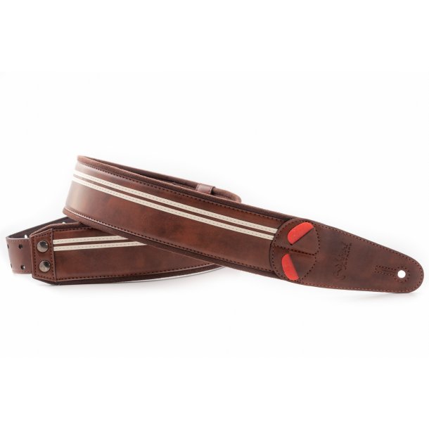 RightOn! Guitar Strap Race-60 Brown